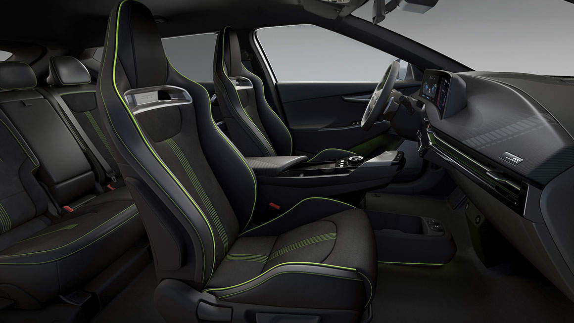 Εσωτερικό του Kia EV6 GT, καθίσματα τύπου "relaxation"