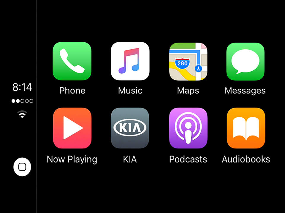 Kia Picanto 7'' navigation touchscreen compatible with Apple CarPlay™