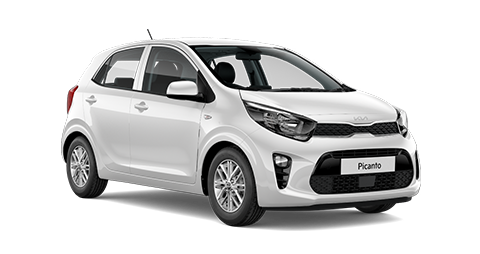 White Kia Picanto from the side