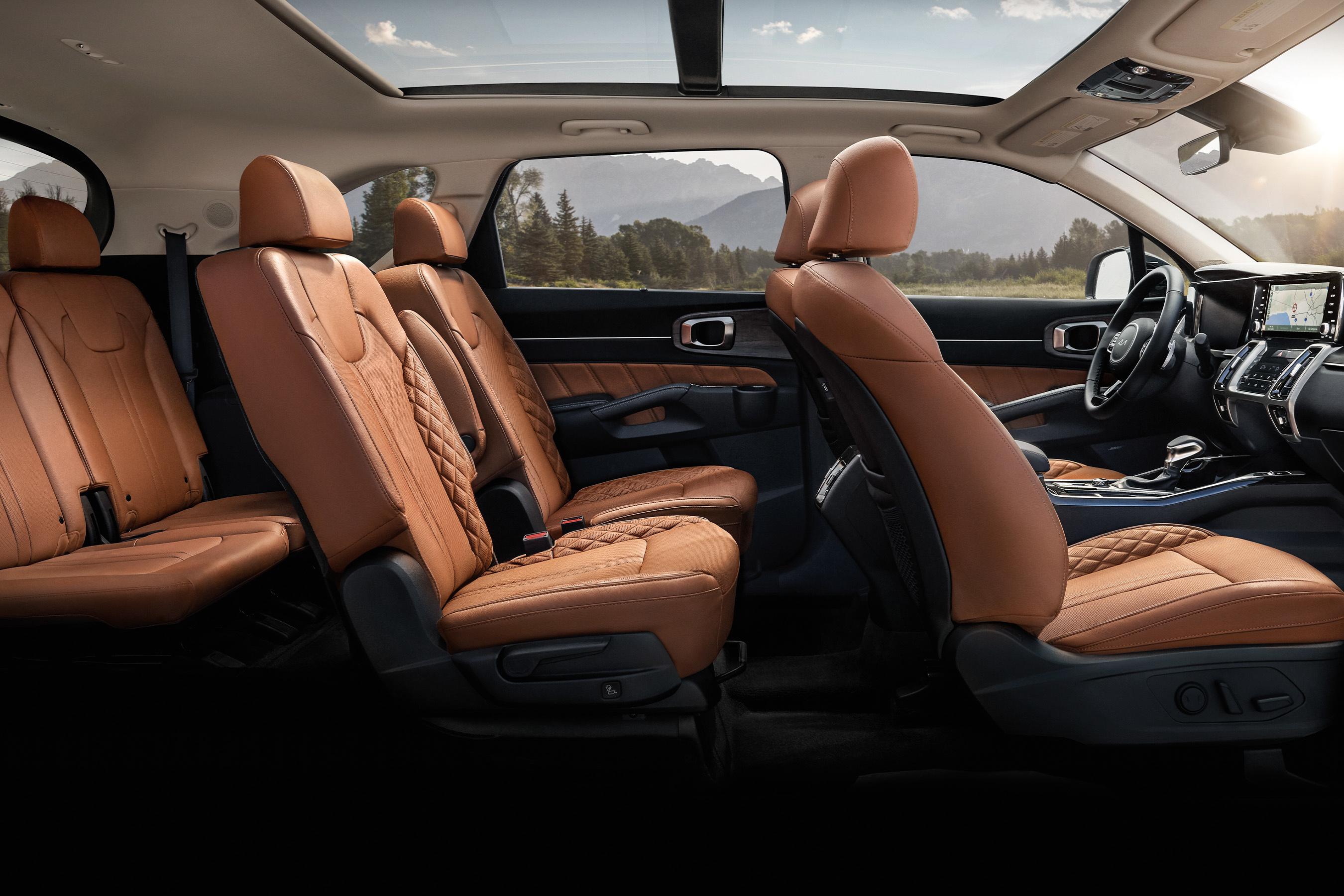 2023 Kia Sorento Interior Split-Folding Third-Row Seats