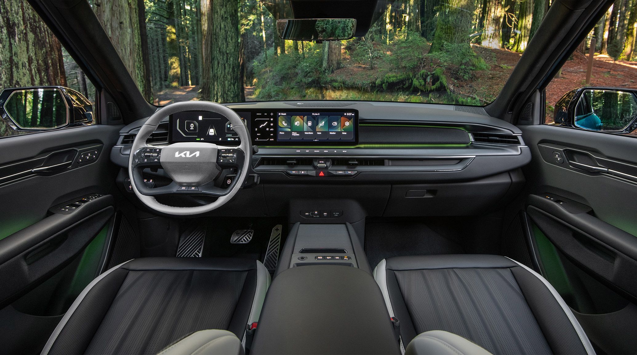 2026 kia ev9 interior front cabin