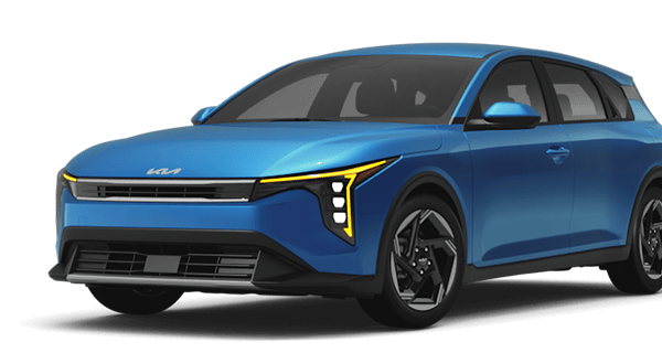 Left facing K4 EX trim vehicle image in Wave Blue