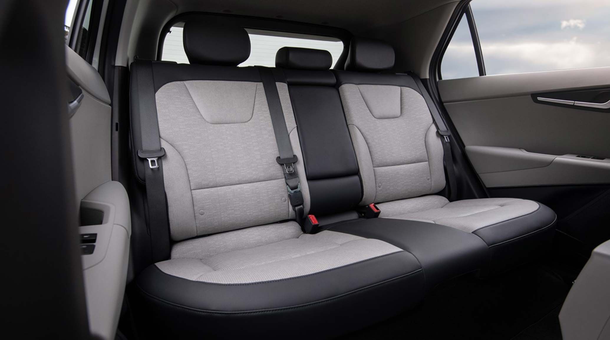 2026 Kia Niro EV second row passenger space, full-view