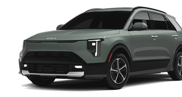 Front side angle view of the 2027 Kia Niro Hybrid Electric SUV SX trim.
