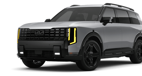 Left facing Telluride HEV X-Line SX trim vehicle image in Wolf Gray