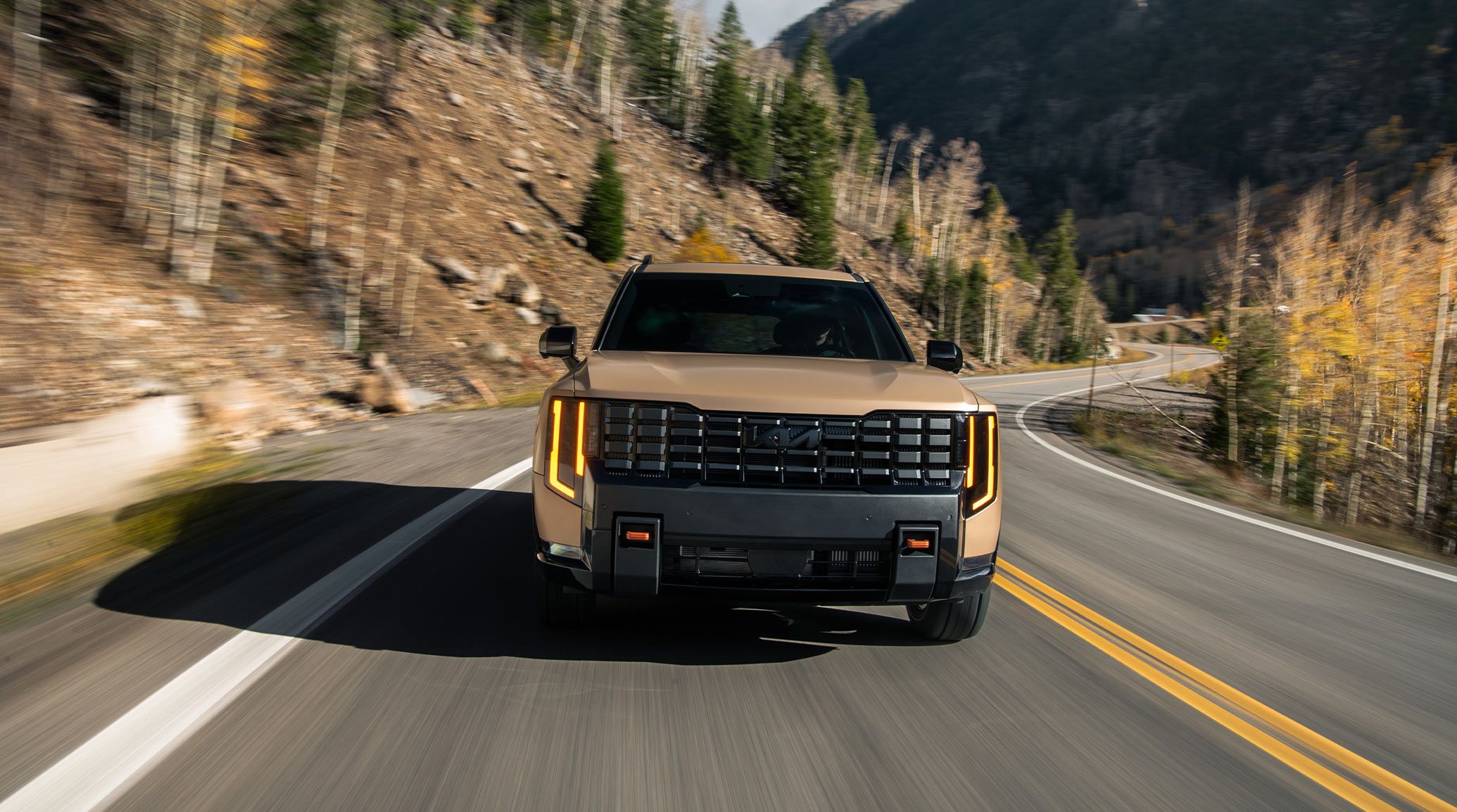 2027 kia telluride front grille exterior view 