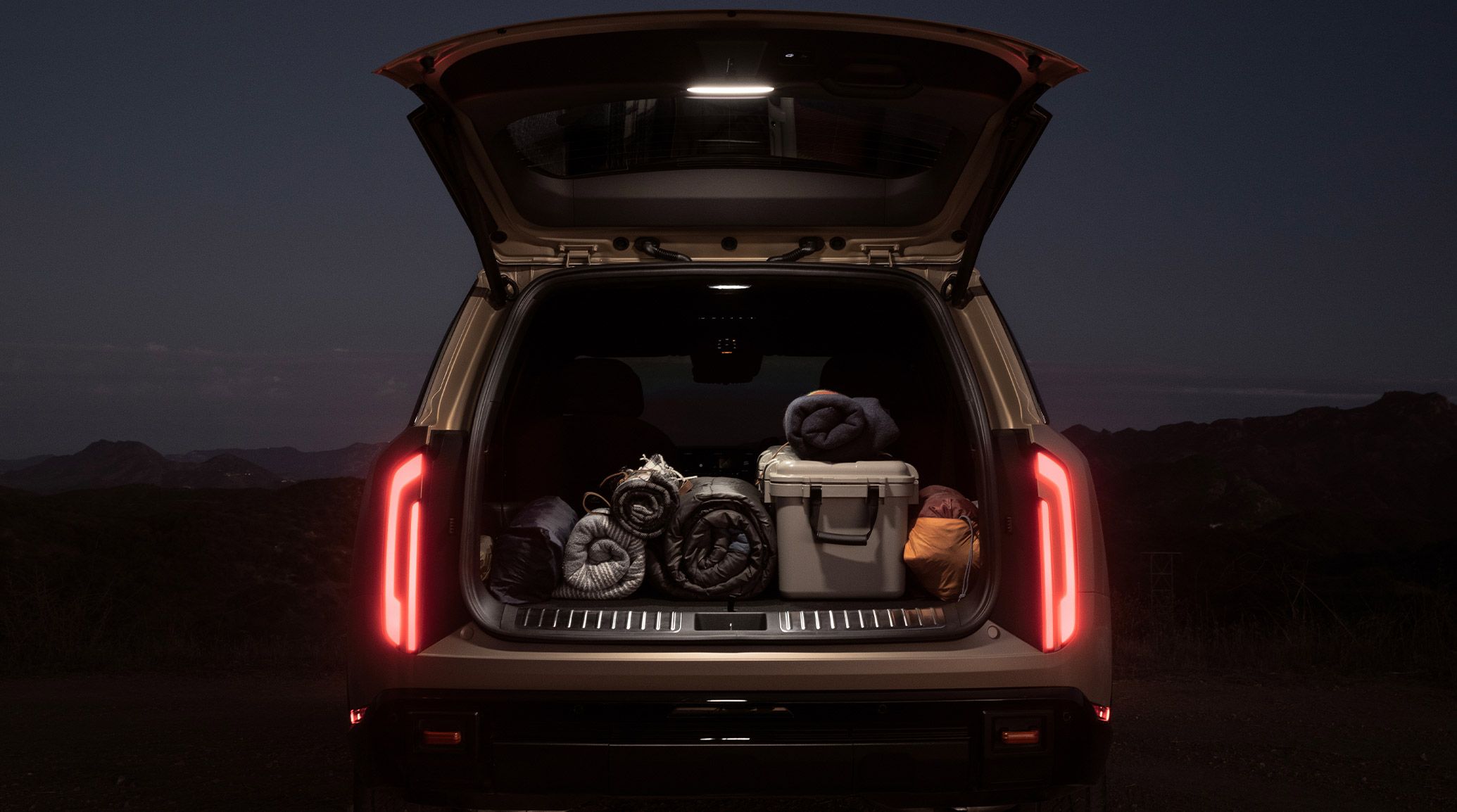 2027 Kia Telluride stainless steel cargo scuff plate