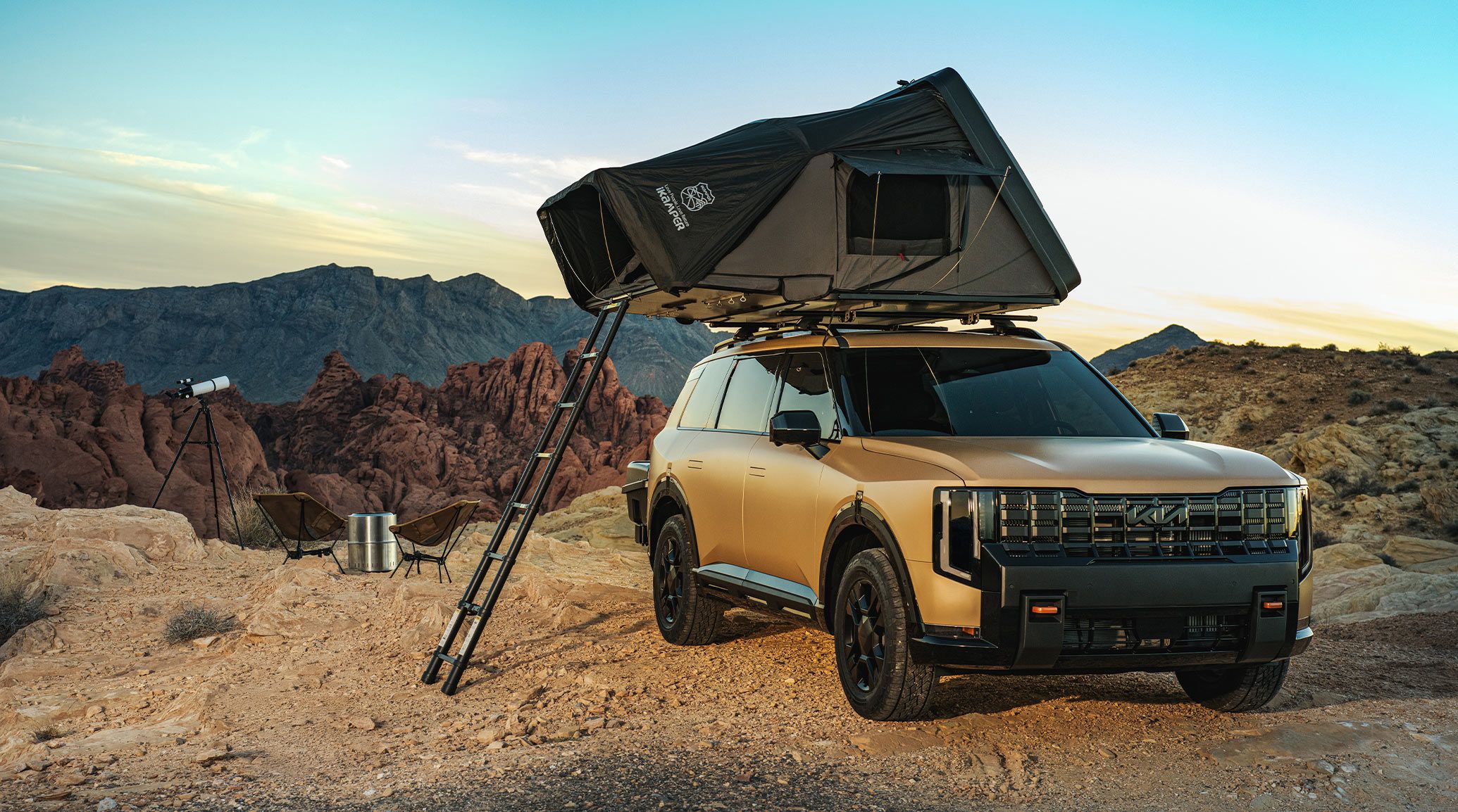 2027 kia telluride passenger side front exterior view