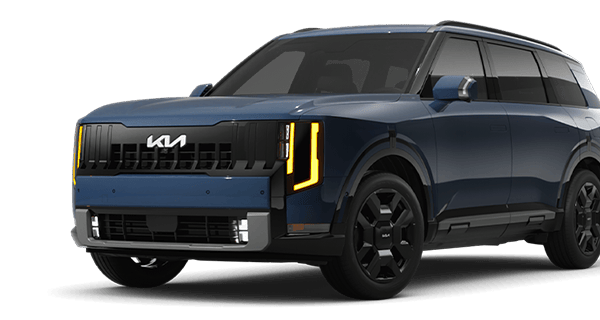 Left facing Telluride SX trim vehicle image in Midnight Lake Blue