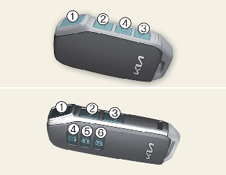 Locking/unlocking/remote starting/remote parking with the smart key