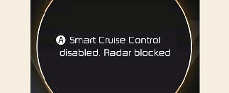 adaptive cruise control warning light