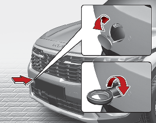 Removable towing hook