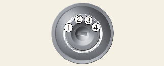 Ignition Key Lock Position LOCK (1)