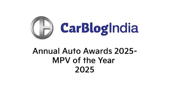 CarBlogIndia MPV of the Year 2025
