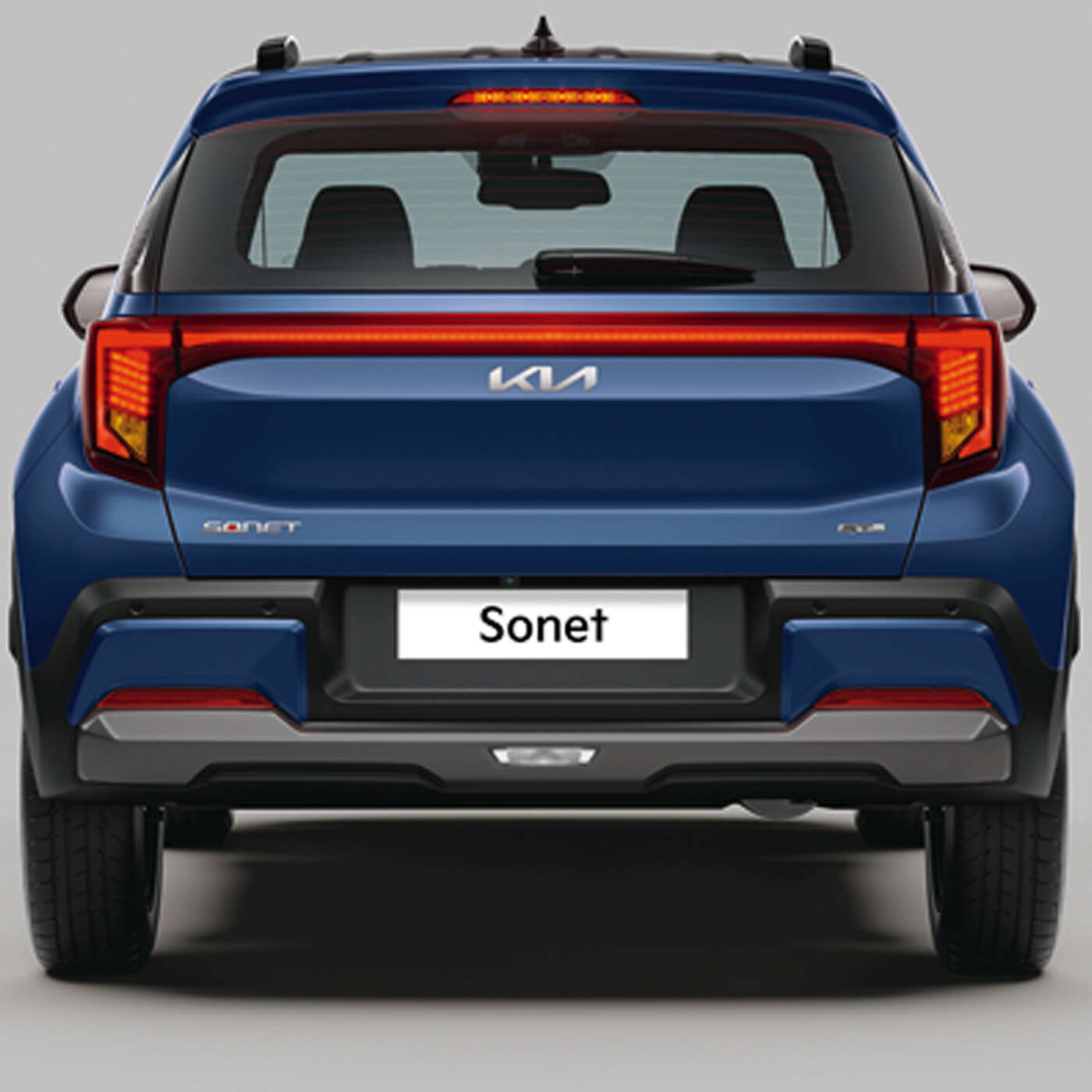 2023 Kia sonet Accelerating On A Narrow Road Front View