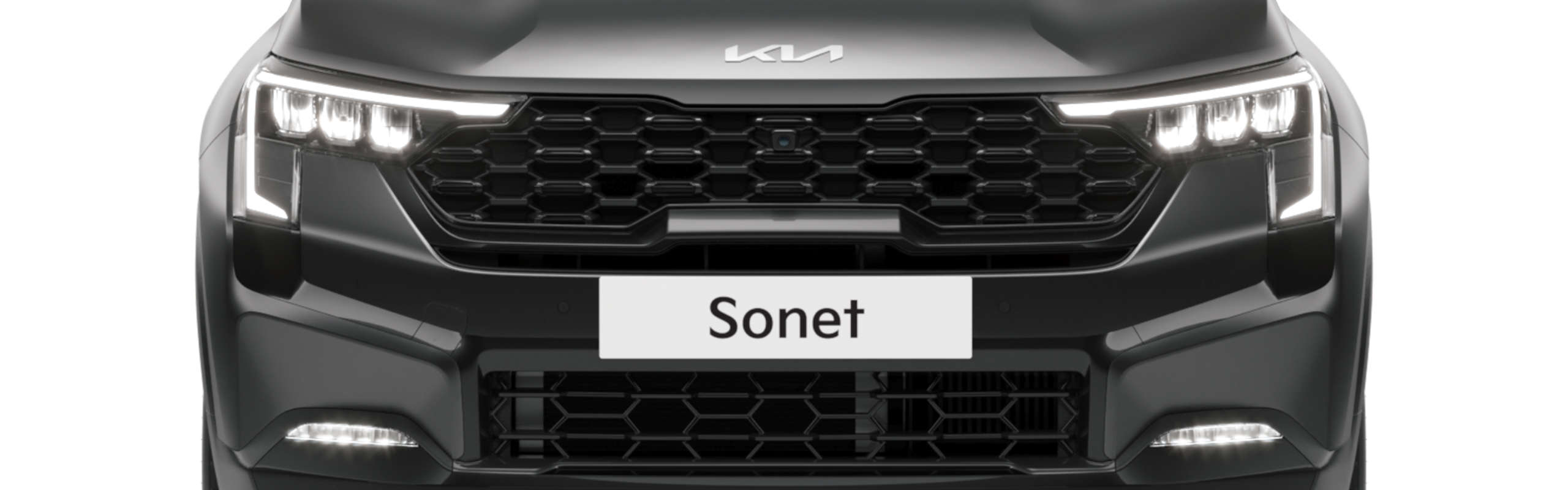 2023 Kia sonet With An All-Electric Engine Driving On A Mountain Road Three-Quarter View