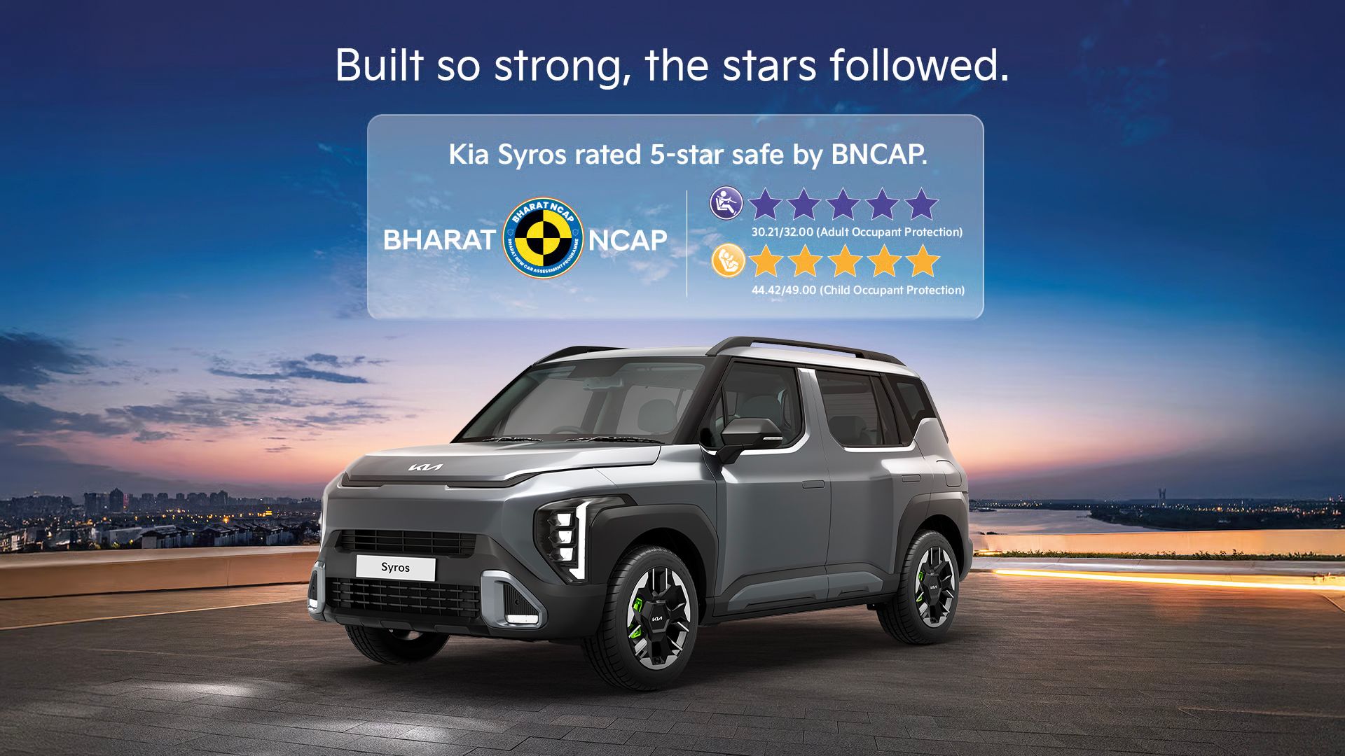 5 Star Safety Rating SUV Car in India by BNCAP - Kia Syros
