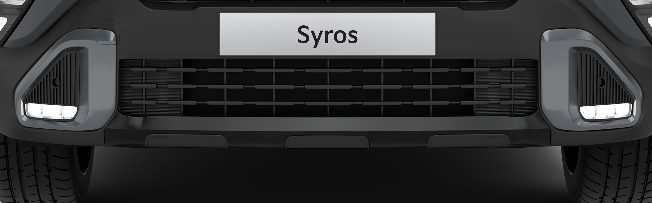 Kia Syros SUV with Shark Finn Antenna and Integrated Spoiler