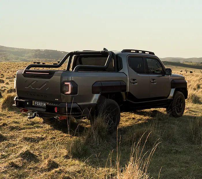Kia Tasman ute with accessories