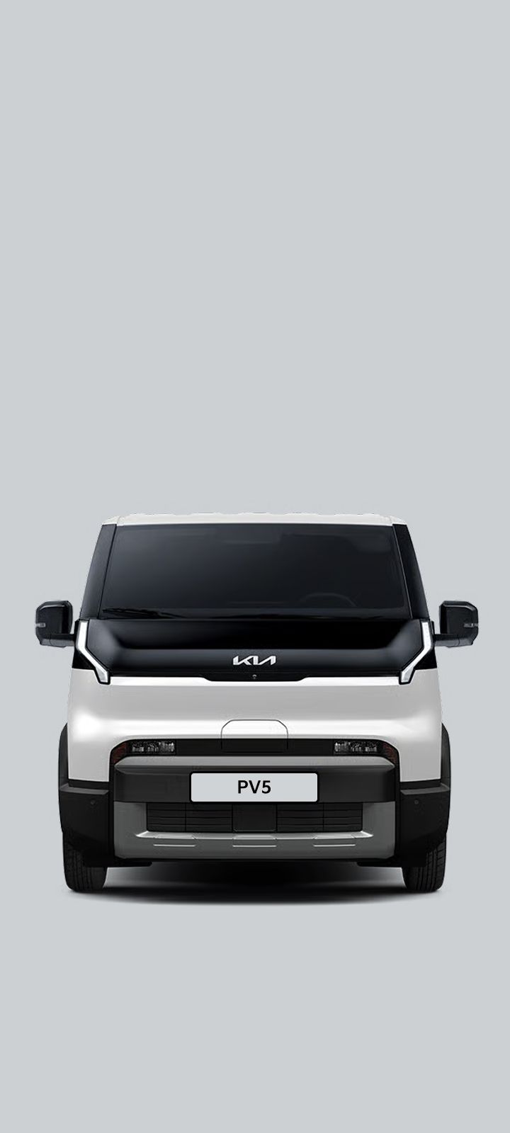 Full front view of the Kia PV5 Cargo