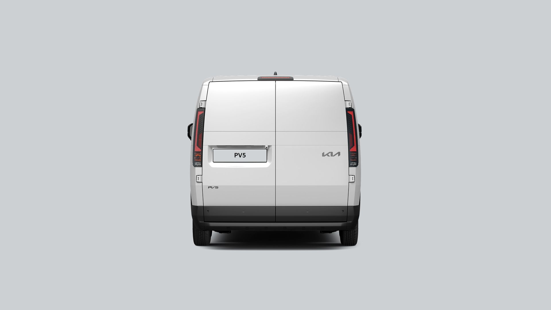 Full rear view of the Kia PV5 Cargo