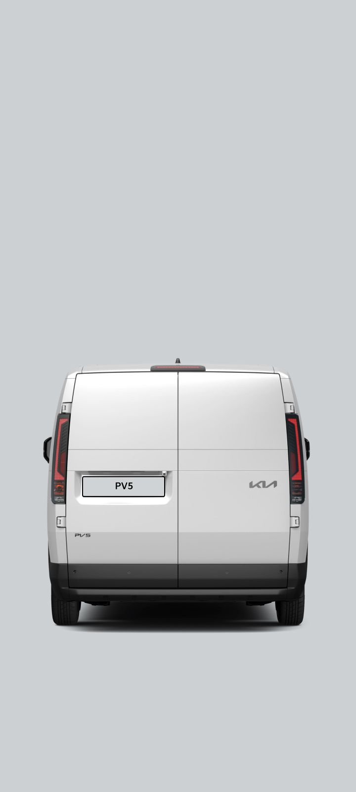 Full rear view of the Kia PV5 Cargo