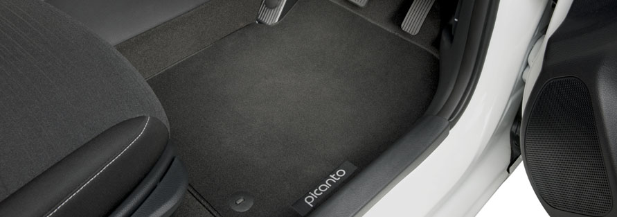 ZXKQ 2Pcs Car Seat Belt Cover Pad Carbon Fiber With Brand Logo Car Seat Belt Shoulder Pad Interior Accessories for Kia Picanto 