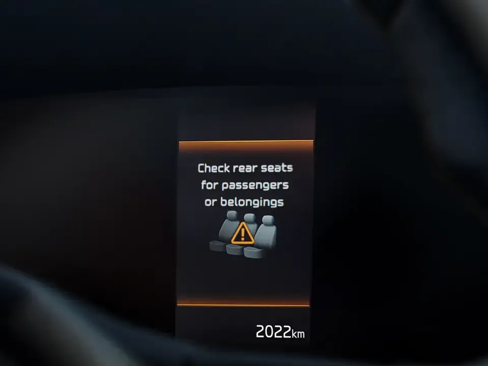 Rear Occupant Alert*