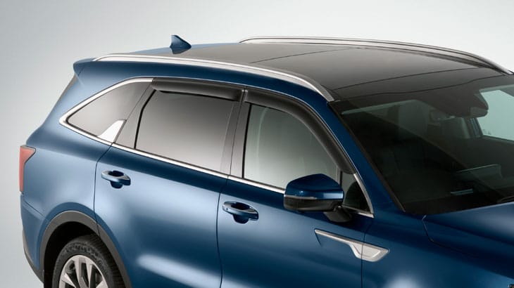 Sorento Slimline weathershield set matte black