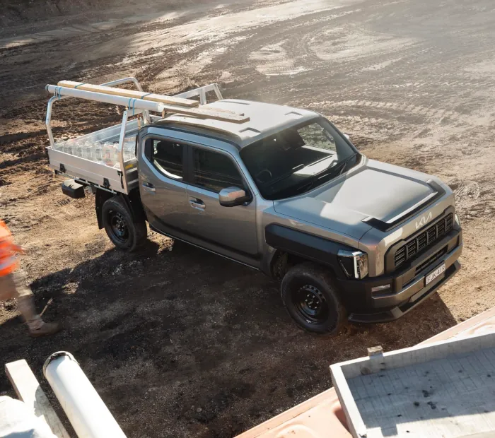 Kia Tasman chassis top front view