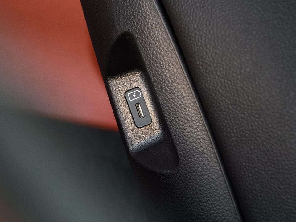 Seatback USB chargers