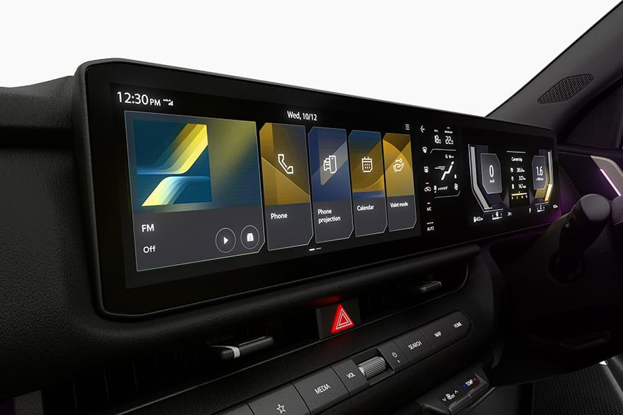 Command-Centric Trinity Panoramic Display Panel