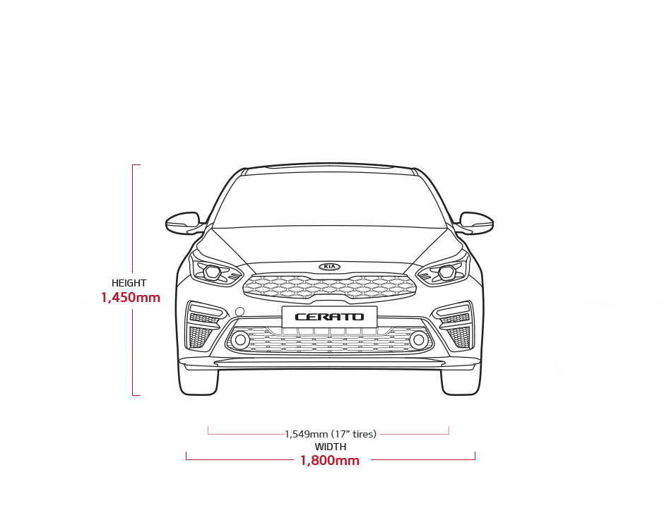 Kia Cerato K3 Specs 4 Door Sedan Kia Motors Hongkong