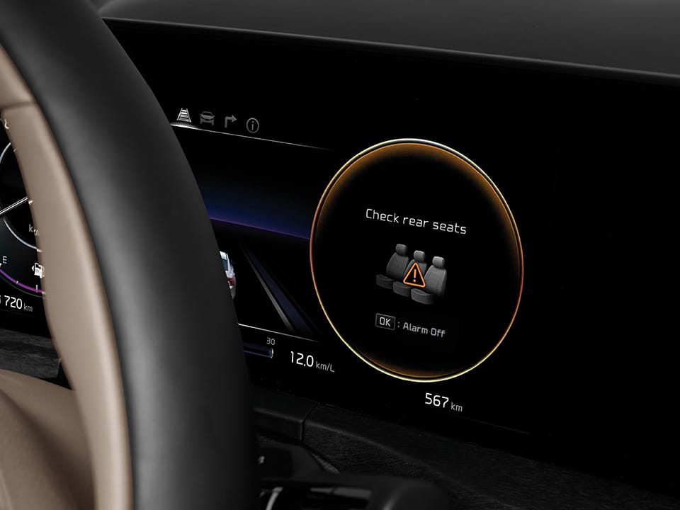 نظام تنبيه الراكب الخلفي (ROA) 