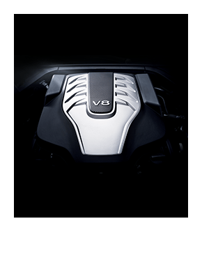 Tau 5.0 V8 GDi engine
