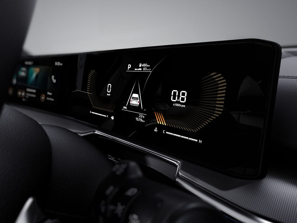 Integrated Display (12.3” Digital Driver Cluster + 12.3” Touchscreen Infotainment)