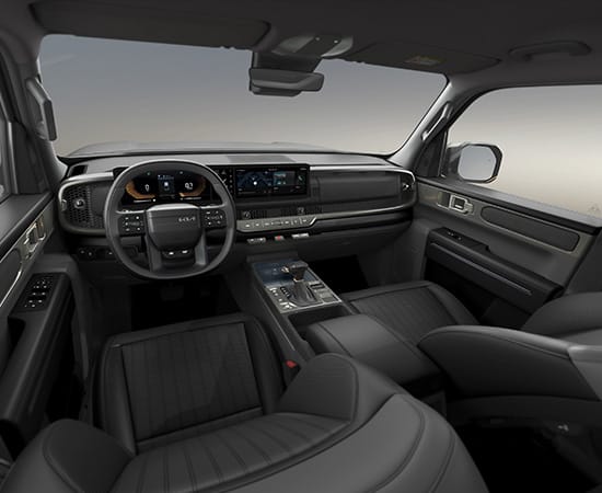 أسود عقيق / رمادي متوسط (مقاعد من الجلد الصناعي)