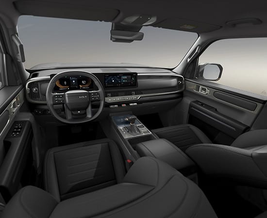 أسود عقيق / رمادي متوسط (مقاعد من القماش)