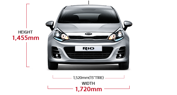 Kia Rio 5 Door Dimensions