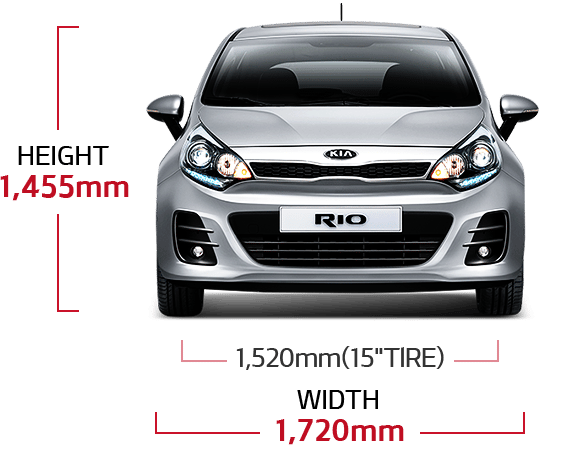 Kia Rio 5 Door Dimensions