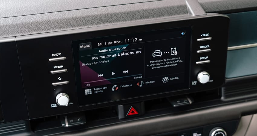 Pantalla de infoentretenimiento de 8"