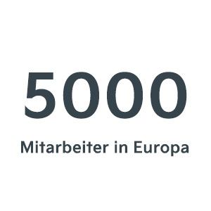 5000 Mitarbeiter in Europa