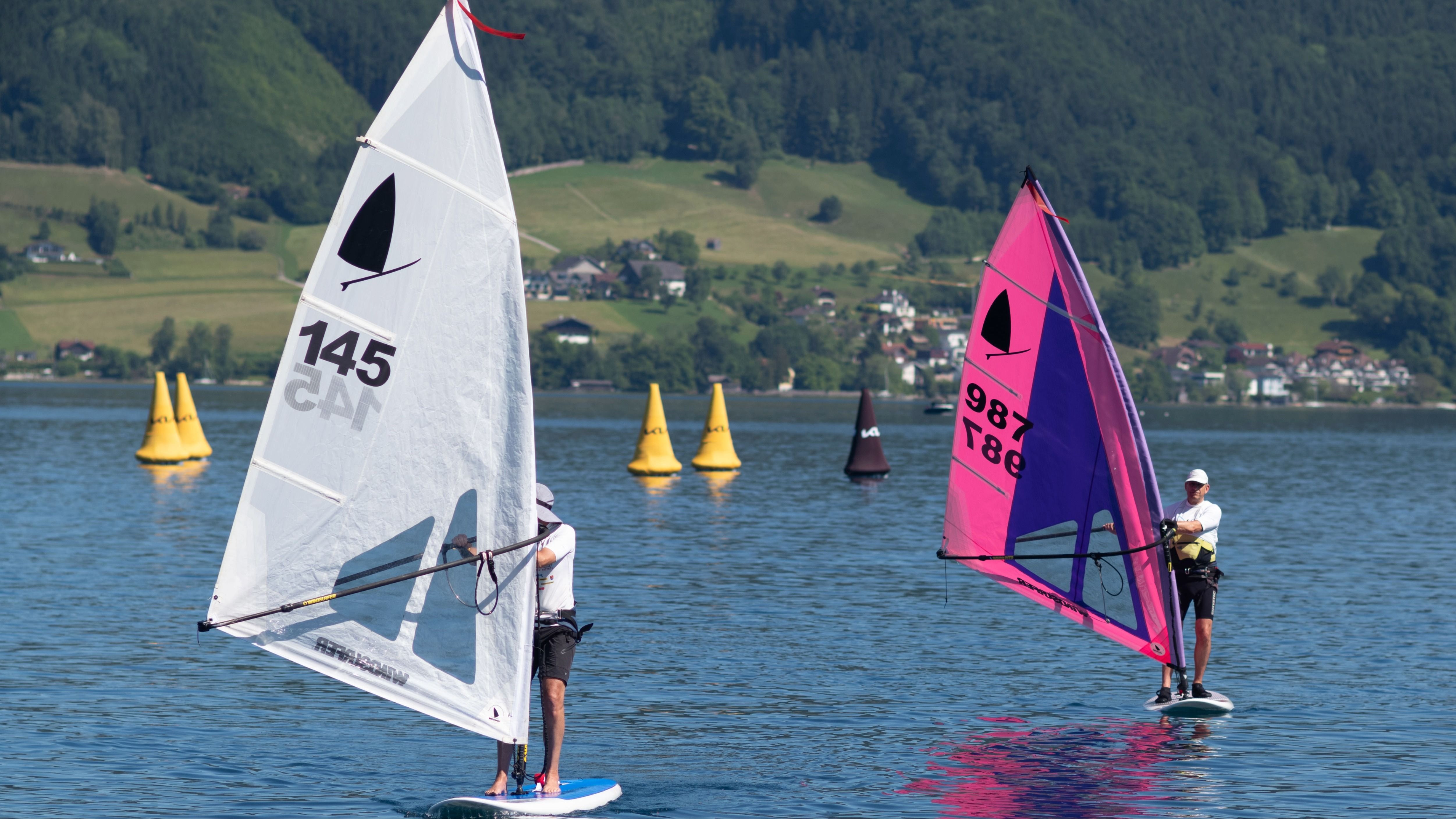 Windsurfer am Attersee