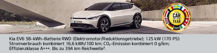 Der Kia EV6. „Auto des Jahres 2022.“