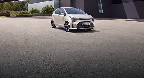 Kia Picanto, vorne rechts, weiß