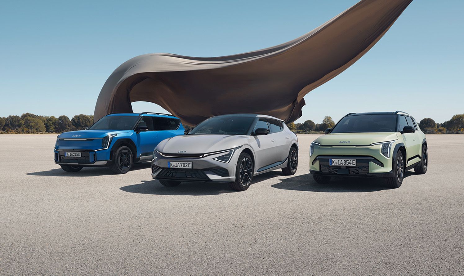 Kia EV9, EV6 und EV3