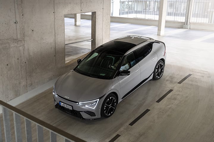 Kia EV6 seitlich von oben