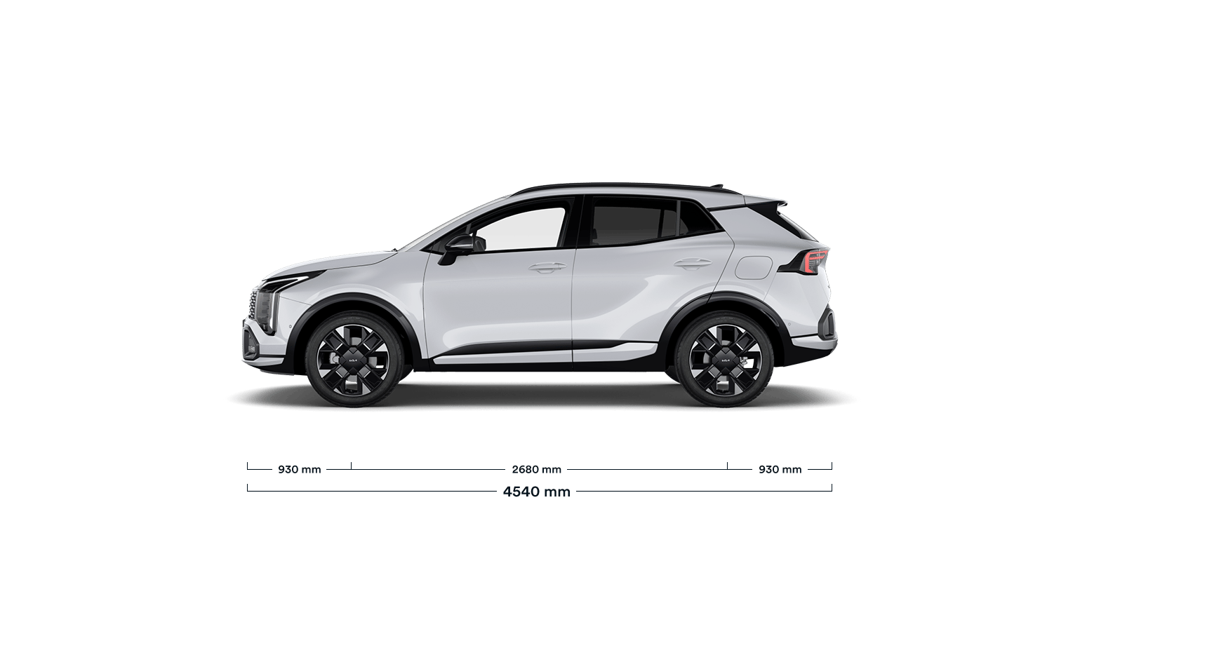 Kia Sportage Abmessungen - Seitenansicht