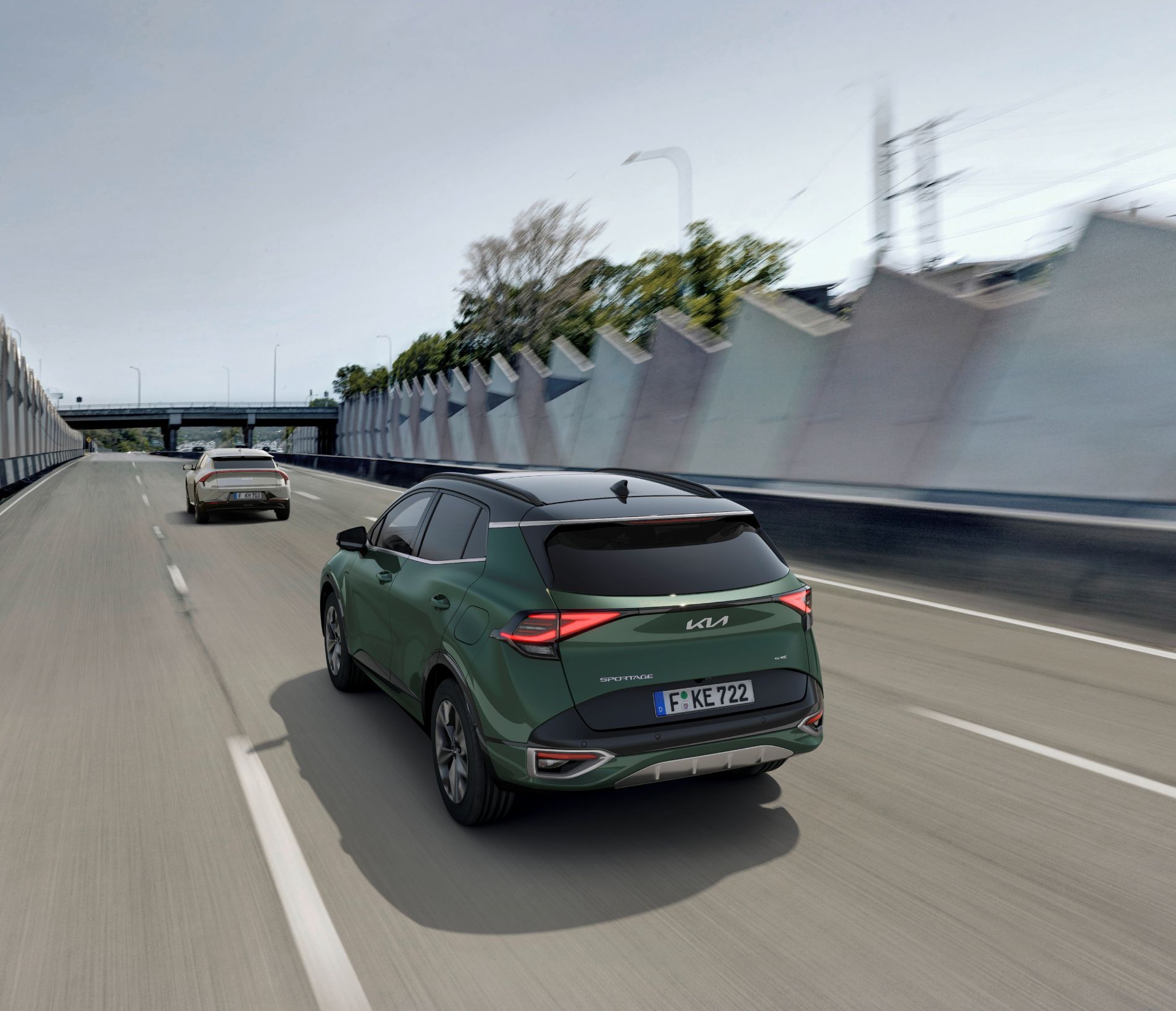 Kia Sportage circulando.