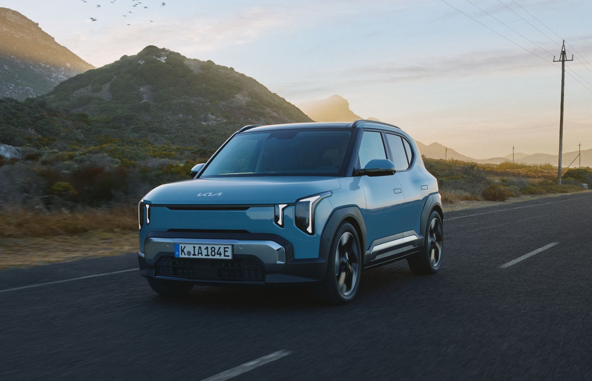 Kia EV2 circulando.